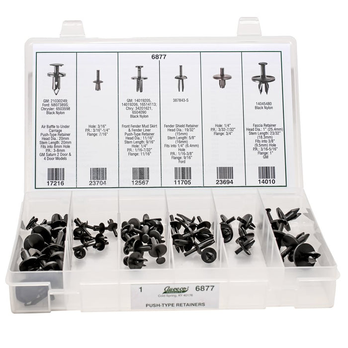 Auveco Item 6877 Push-Type Retainer Quik-Select Kit Quantity 1