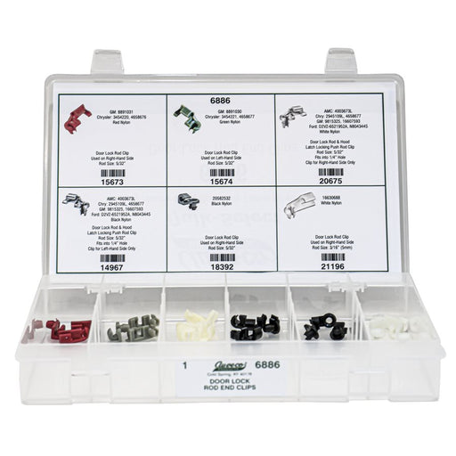Auveco Item 6886 Door Lock Rod End Clip Quik-Select Kit Quantity 1