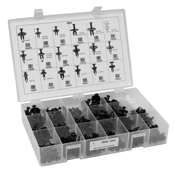 Auveco No. 6904 GM Push-Type Retainers Quik-Select II Kit, Quantity - 1 KIT