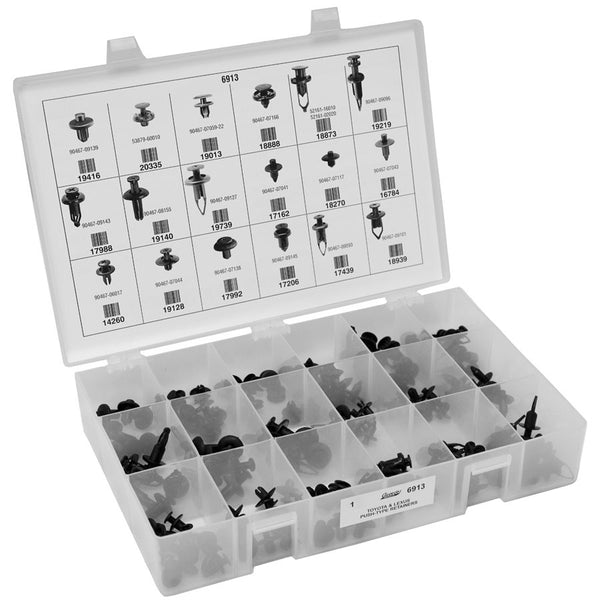 Auveco No. 6913 Toyota & Lexus Push-Type Retainers Quik-Select II Kit, Quantity - 1 KIT
