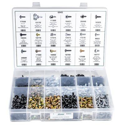 Auveco # 6945 License Plate Screws Assortment. Qty 1.