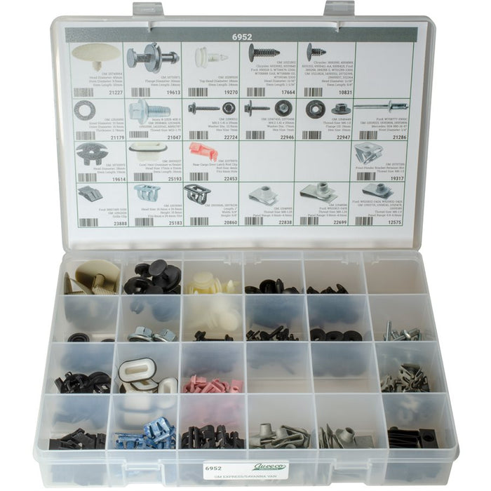 Auveco 6952 Chevy Express - GMC Savanna Clips & Fasteners Quik-Select II. Qty 1.