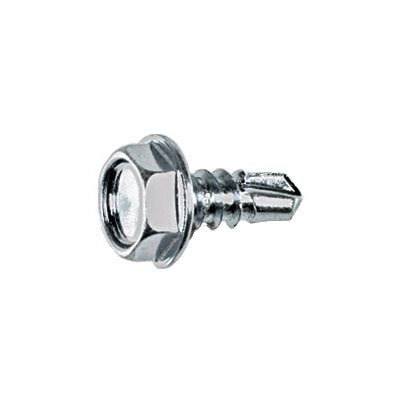 Auveco No 9613 10 X 1/2 Hex Washer Head Teks Zinc, Quantity 100